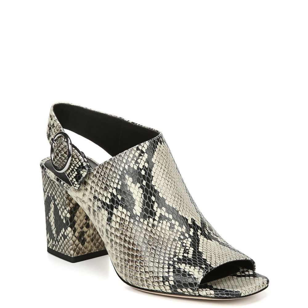 Via Spiga Elma Roccia Snakeskin Slingbacks 6.5